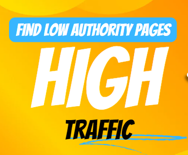 find low authority score with high traffic